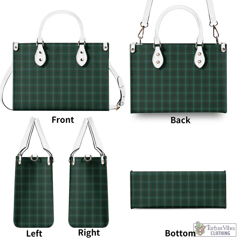 Armagh County Ireland Tartan Luxury Leather Handbags