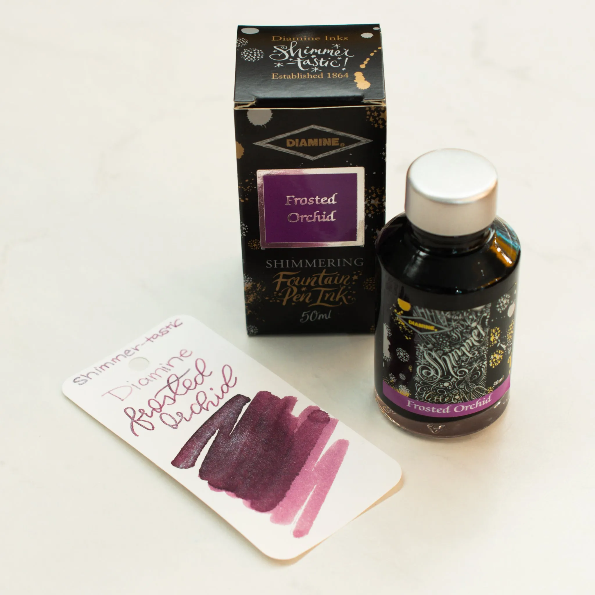 Diamine Frosted Orchid Ink Bottle