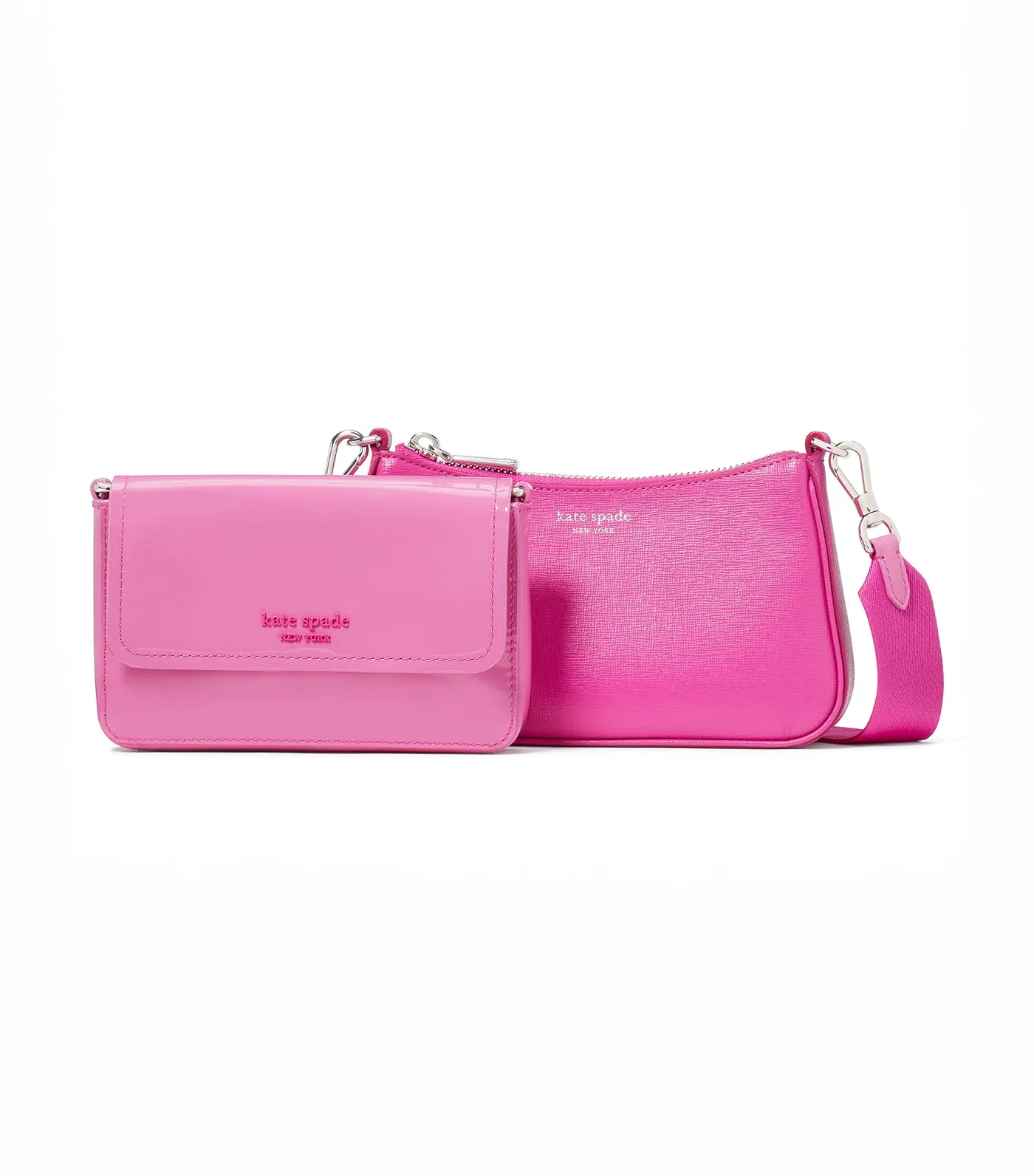 Double Up Patent Leather Crossbody Enchinacea Flower Multi