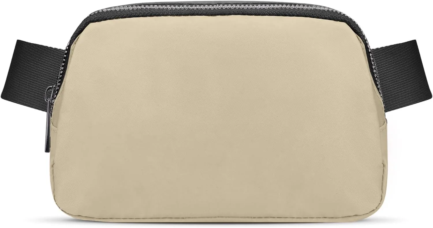 JSJ Mini Fanny Pack for Women & Men,Valentines Day Gifts for Girls Teens Kids Daughter Sister Her,Trendy Stuff Crossbody Bags Cute Everywhere Belt Bags. (Khaki)