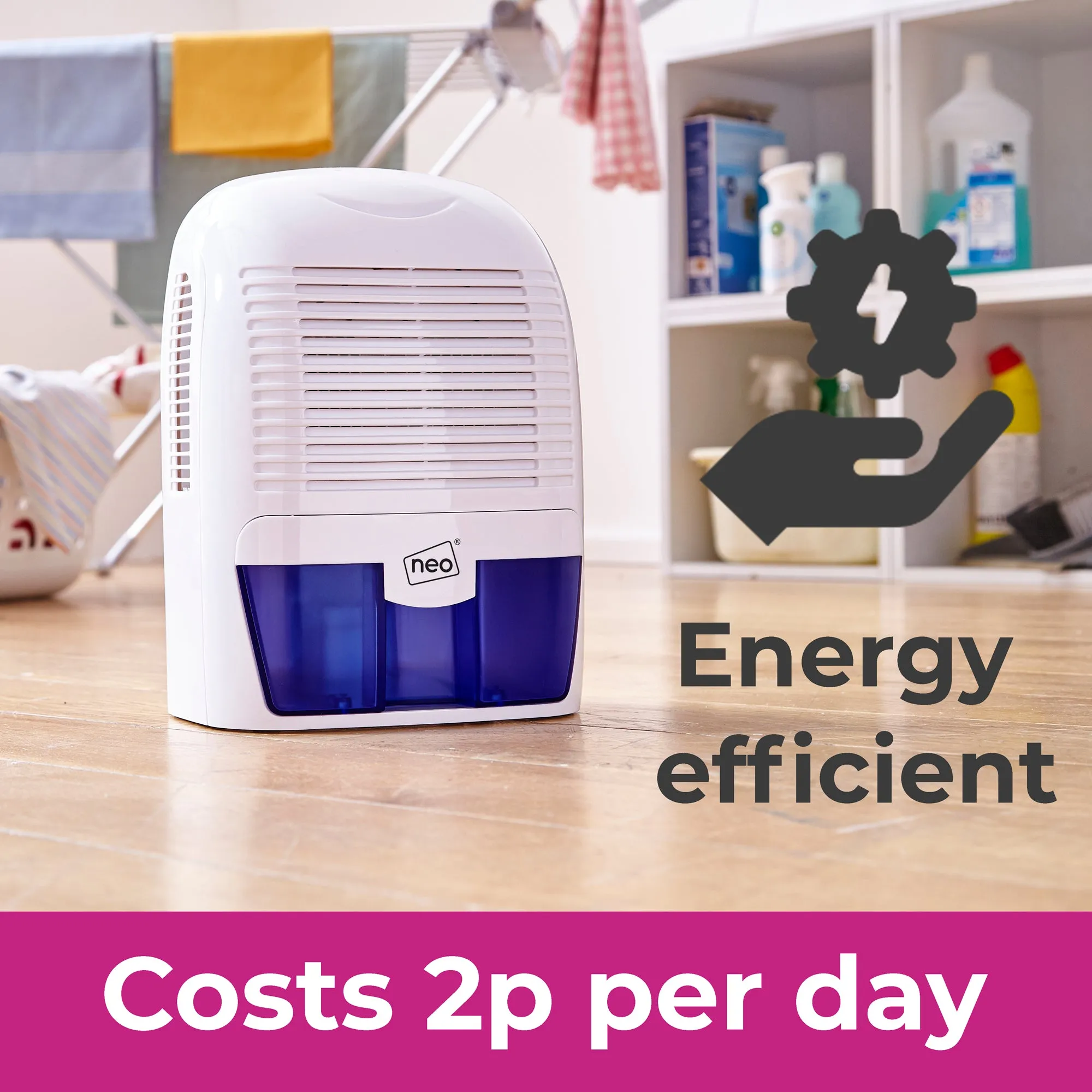 Neo Portable 1.5L Compact Dehumidifier